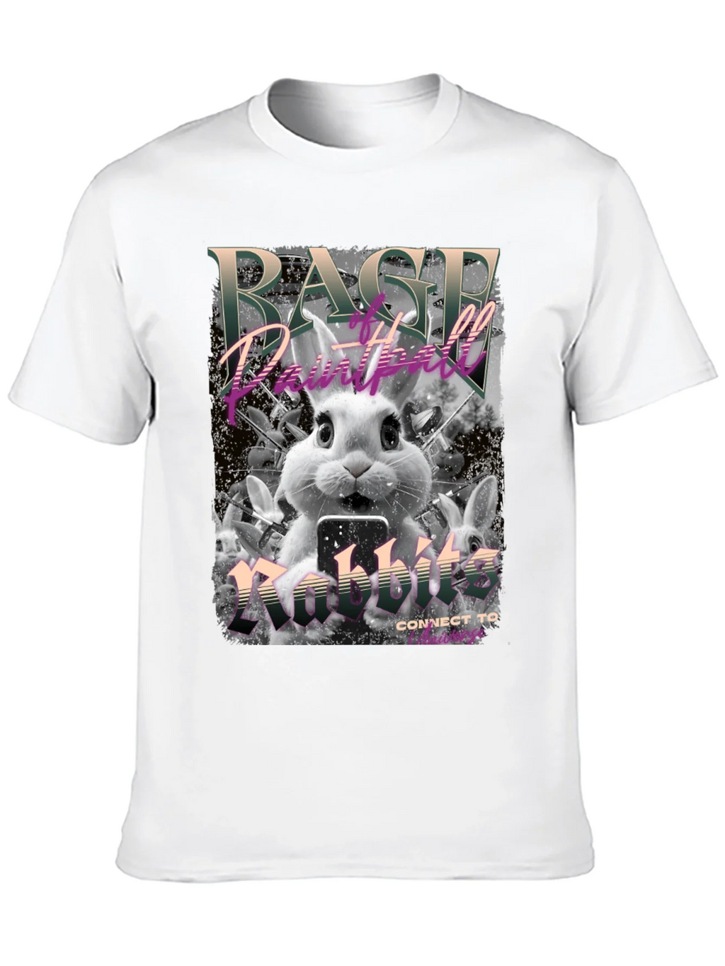 Rage Paintball Rabbit T-Shirt - Funny Bunny Design product image 7