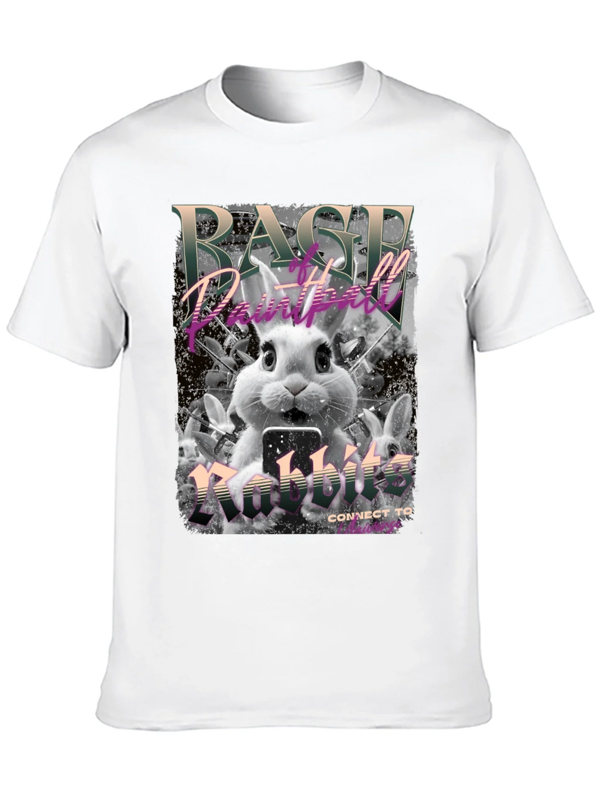 Rage Paintball Rabbit T-Shirt - Funny Bunny Design product image 7