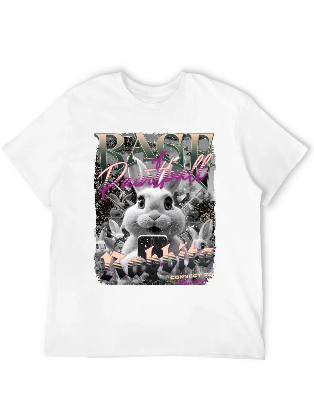 Rage Paintball Rabbit T-Shirt - Funny Bunny Design product image 9