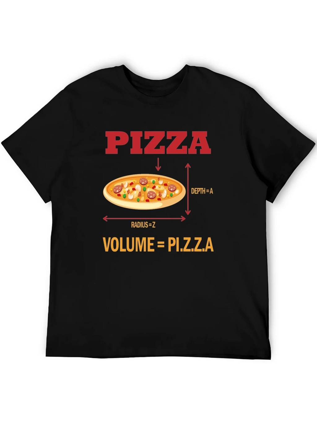 Pizza Volume Funny Math T-Shirt product image 3