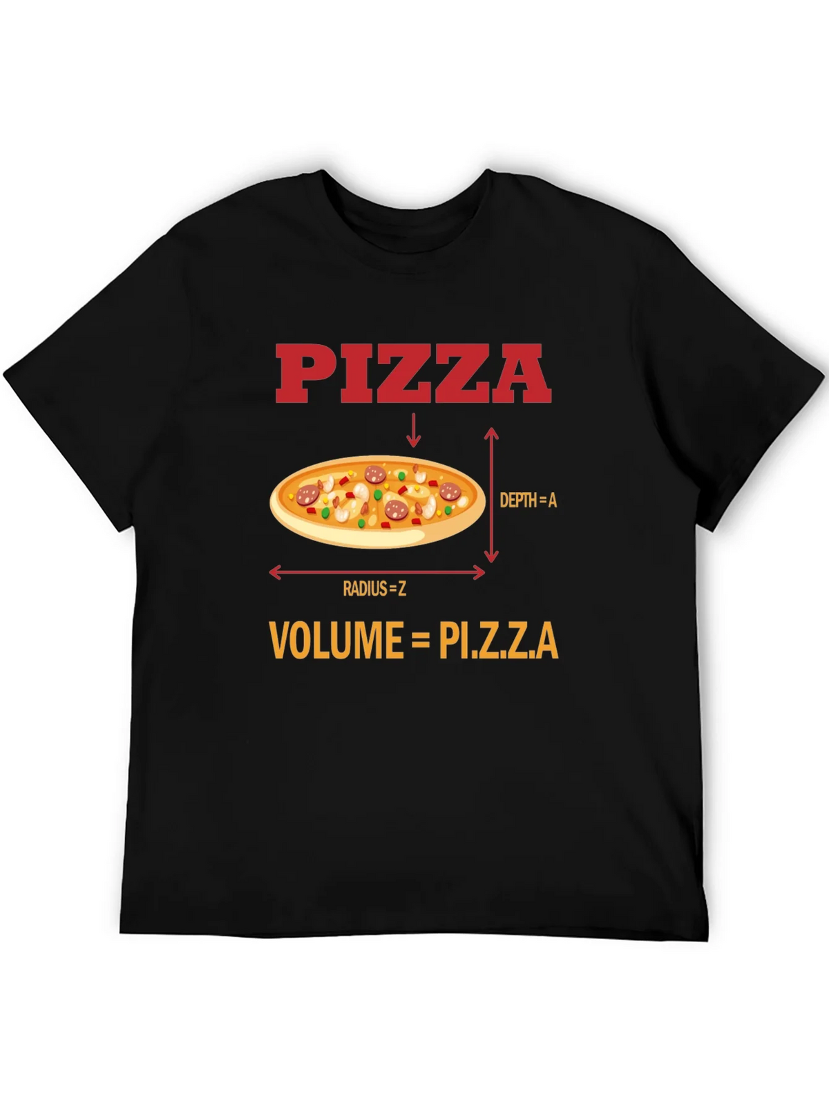 Pizza Volume Funny Math T-Shirt product image 3