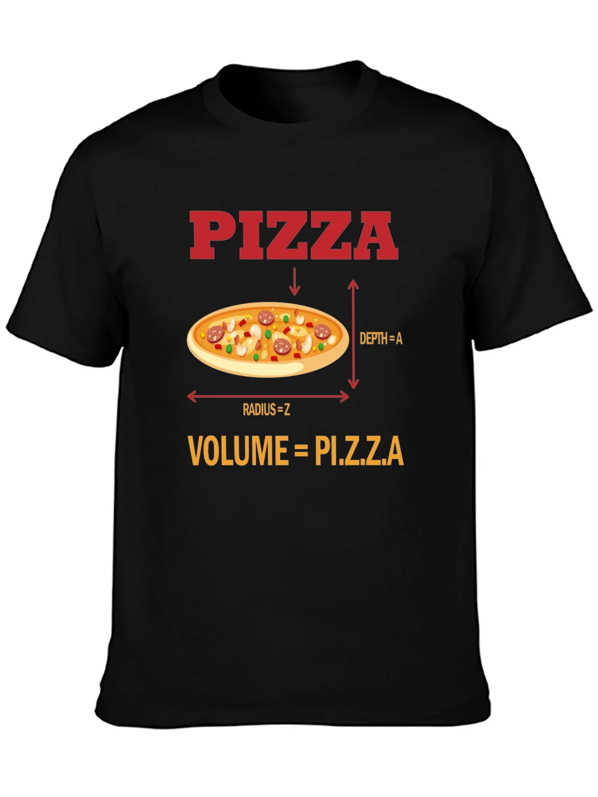 Pizza Volume Funny Math T-Shirt product image 2