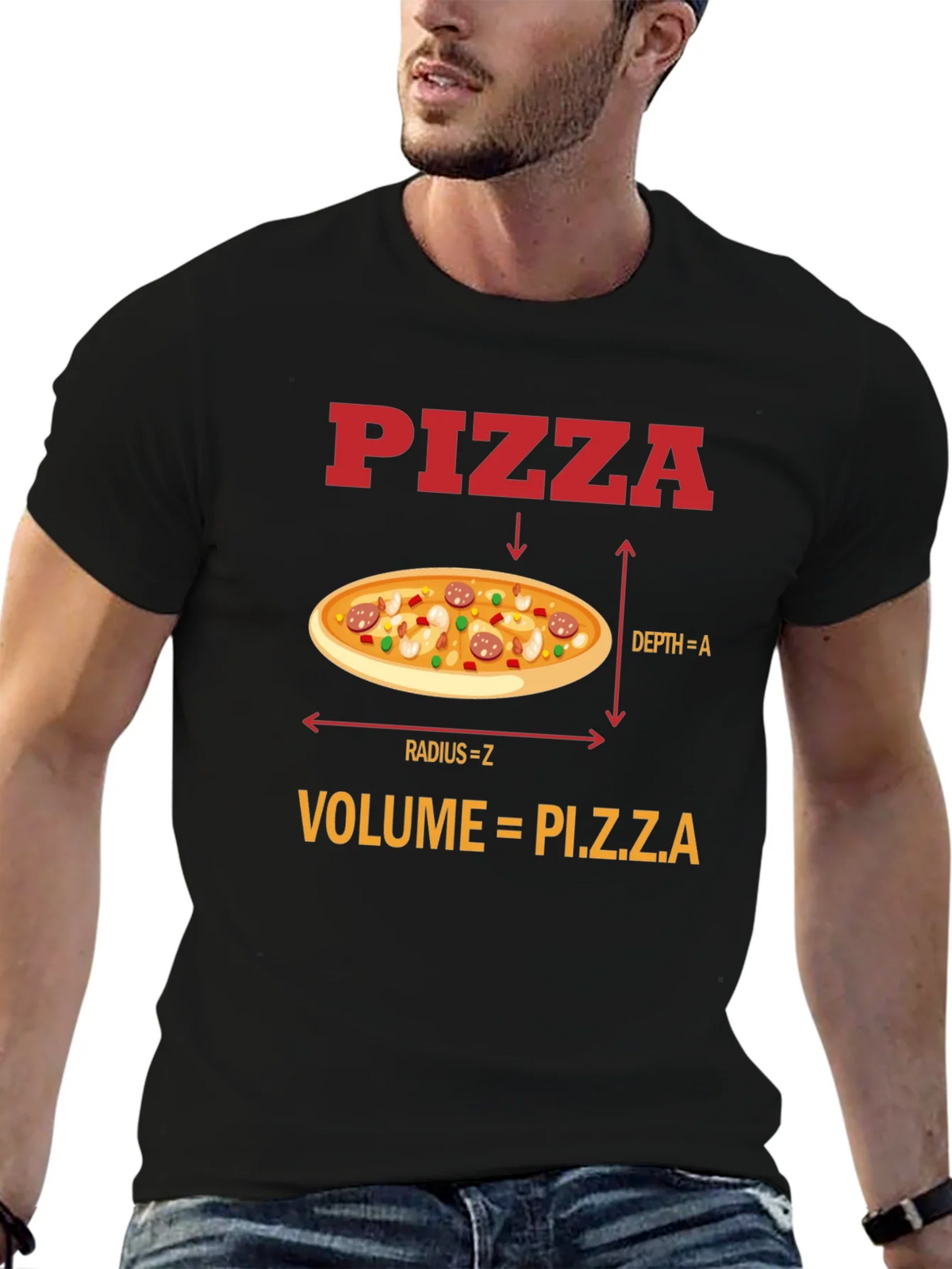 Pizza Volume Funny Math T-Shirt product image 4