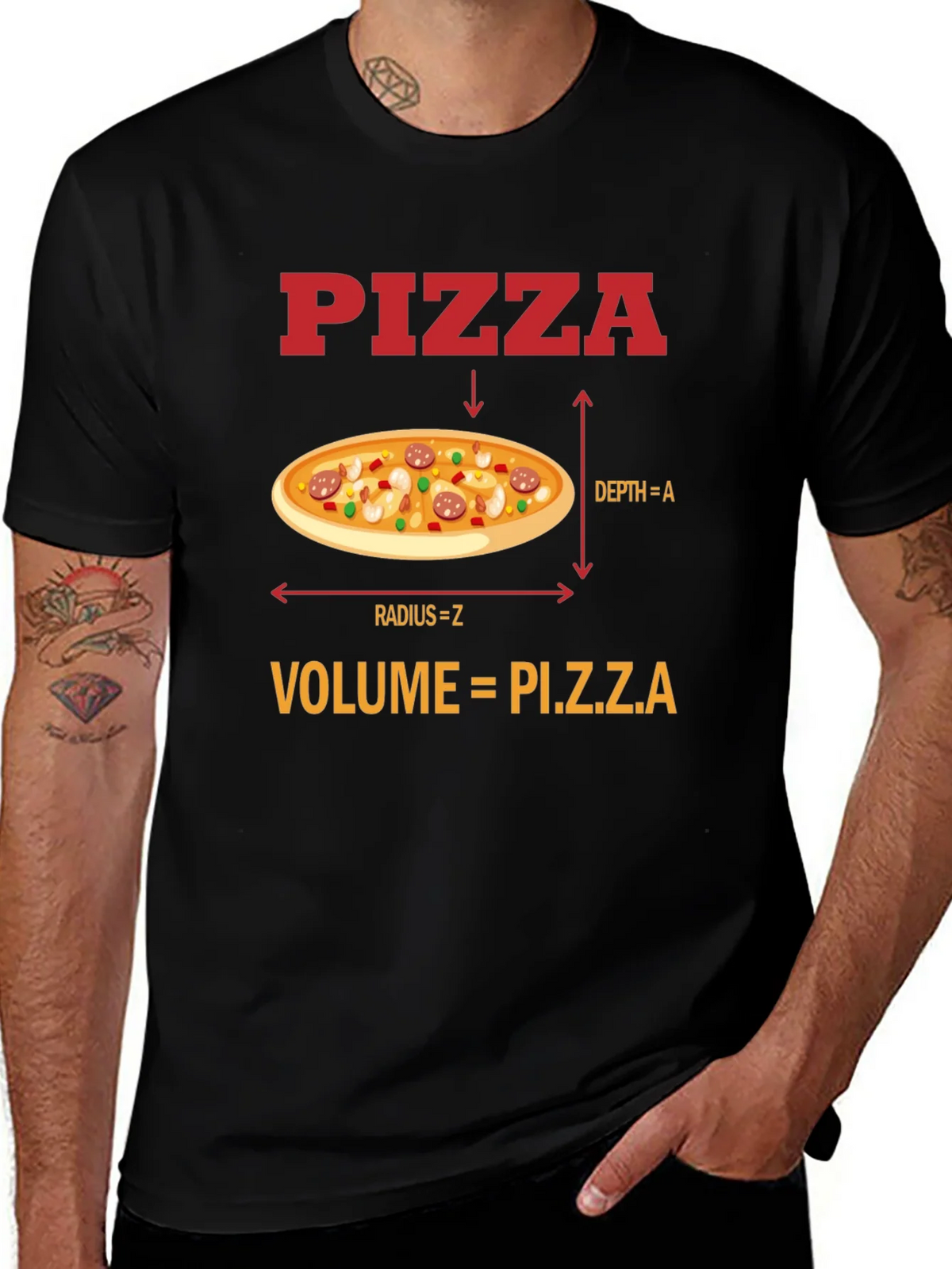 Pizza Volume Funny Math T-Shirt product image 1