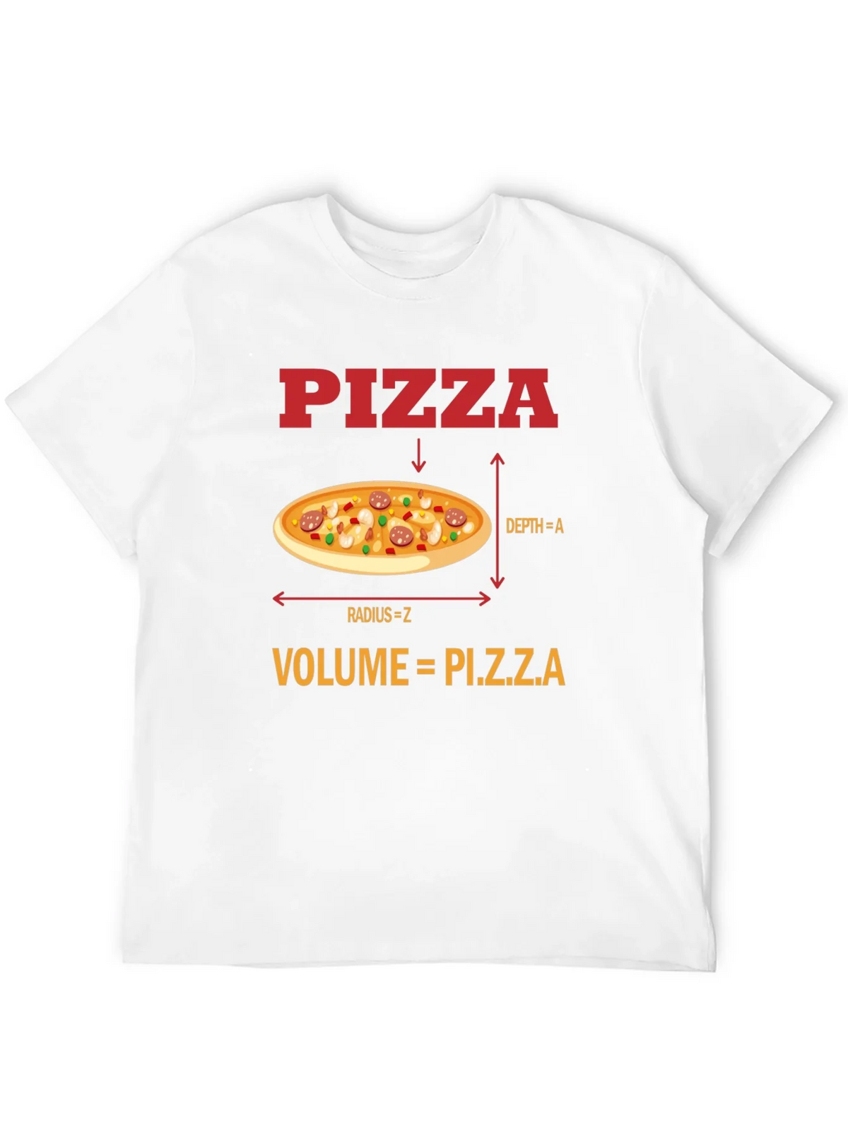 Pizza Volume Funny Math T-Shirt product image 7