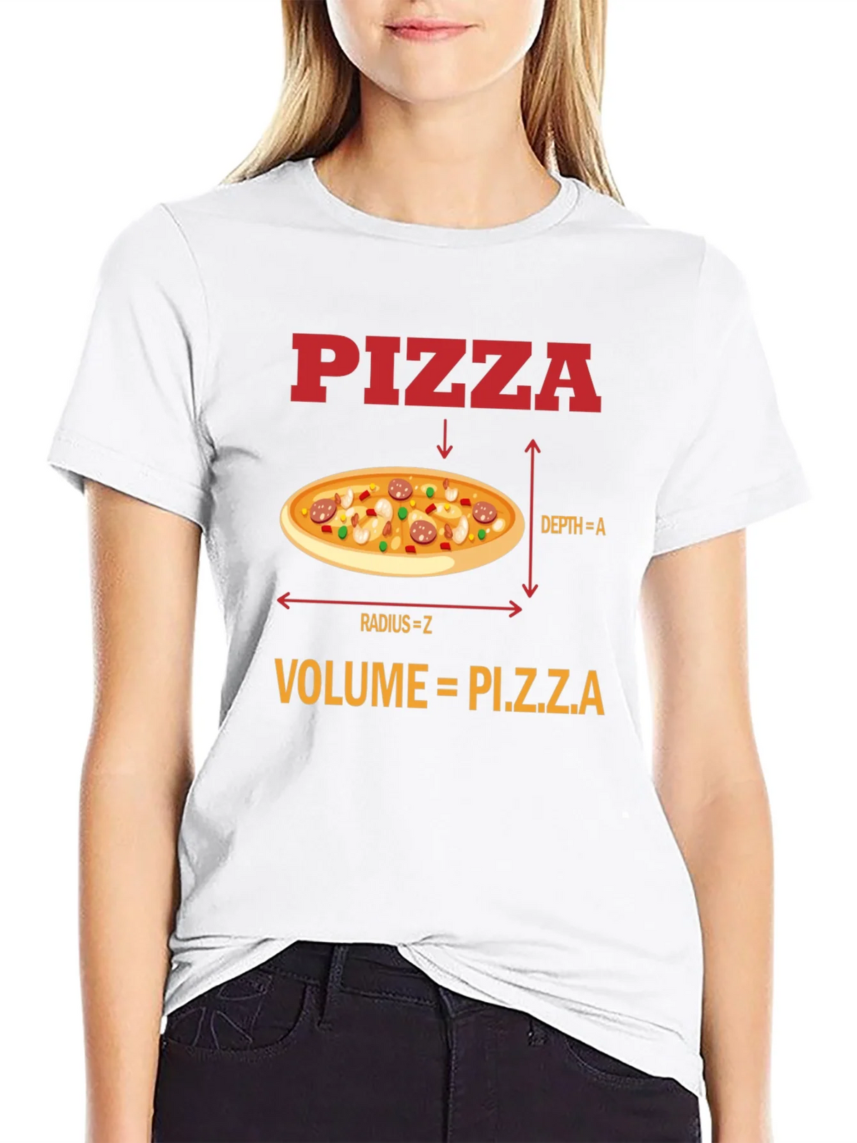 Pizza Volume Funny Math T-Shirt product image 6