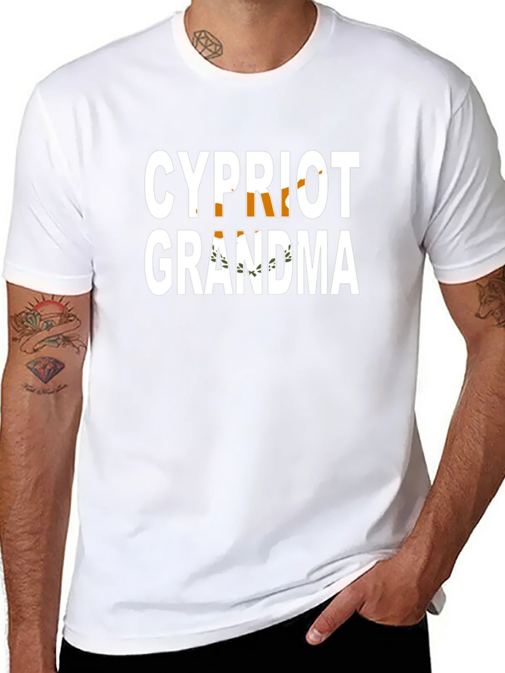 Cypriot Grandma Black T-Shirt product image 3