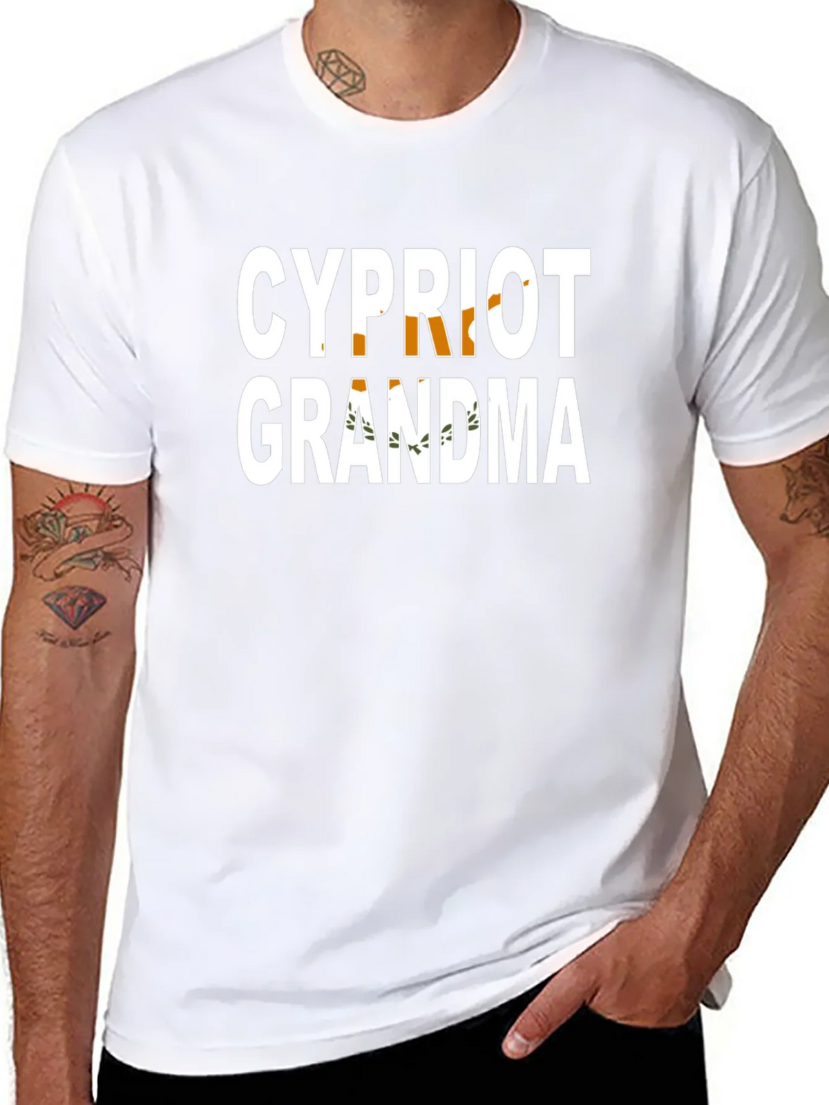 Cypriot Grandma Black T-Shirt product image 3