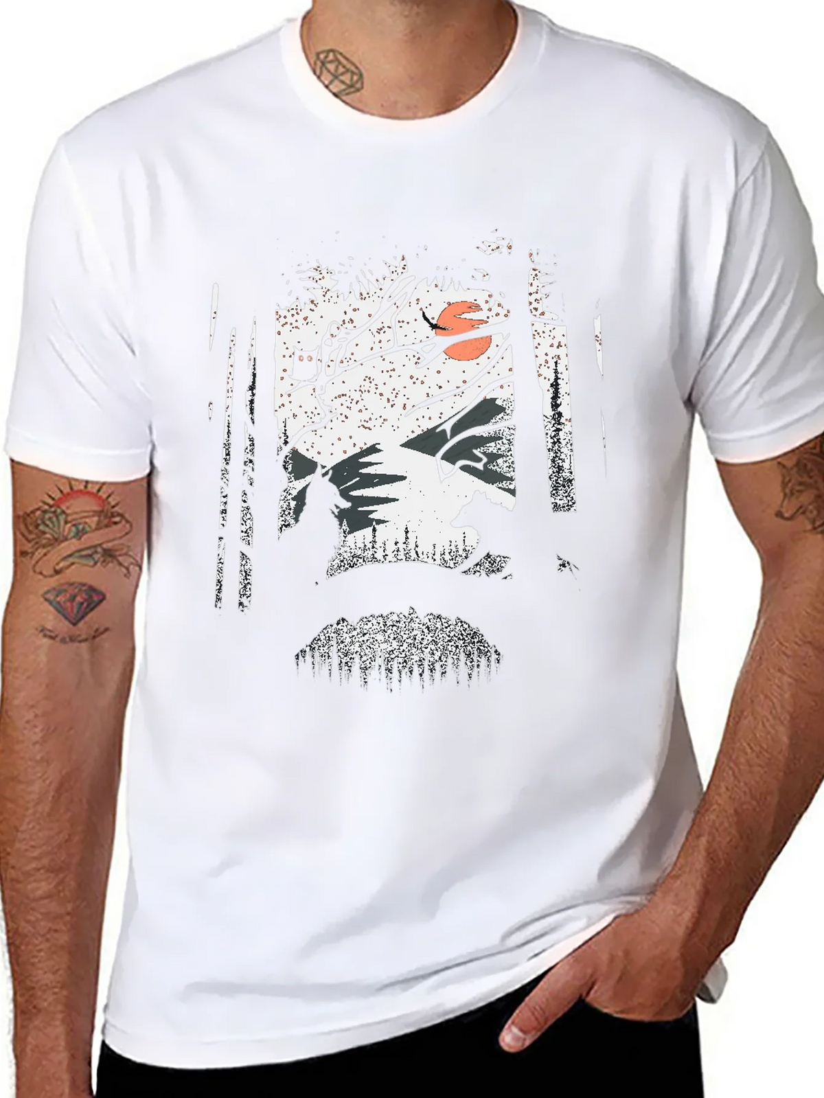 Nature Scene Graphic Print Tee product image 3
