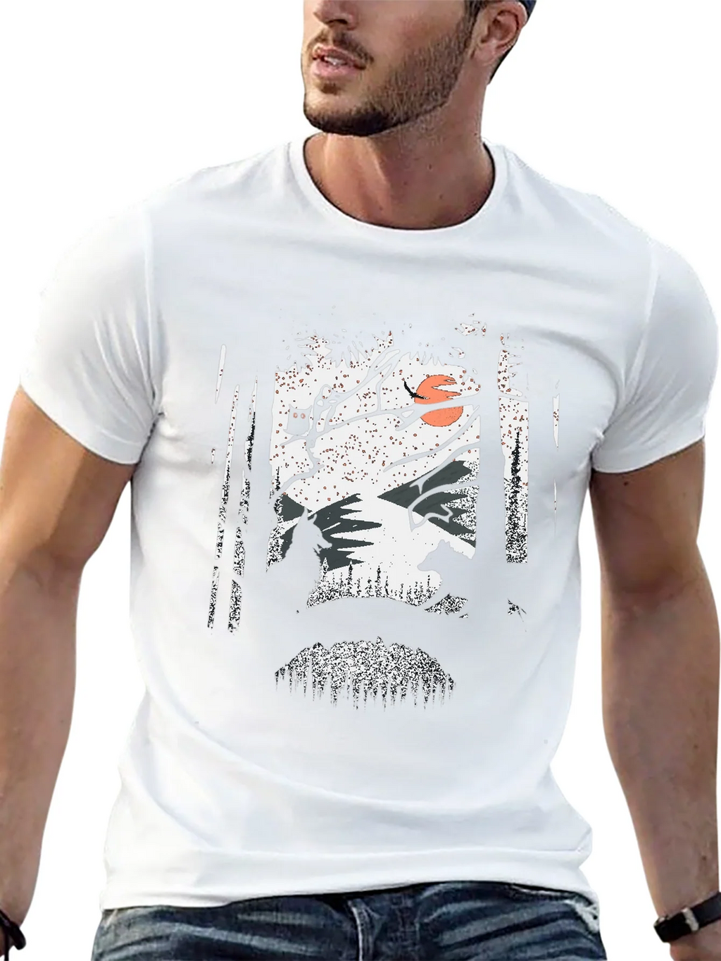 Nature Scene Graphic Print Tee product image 4