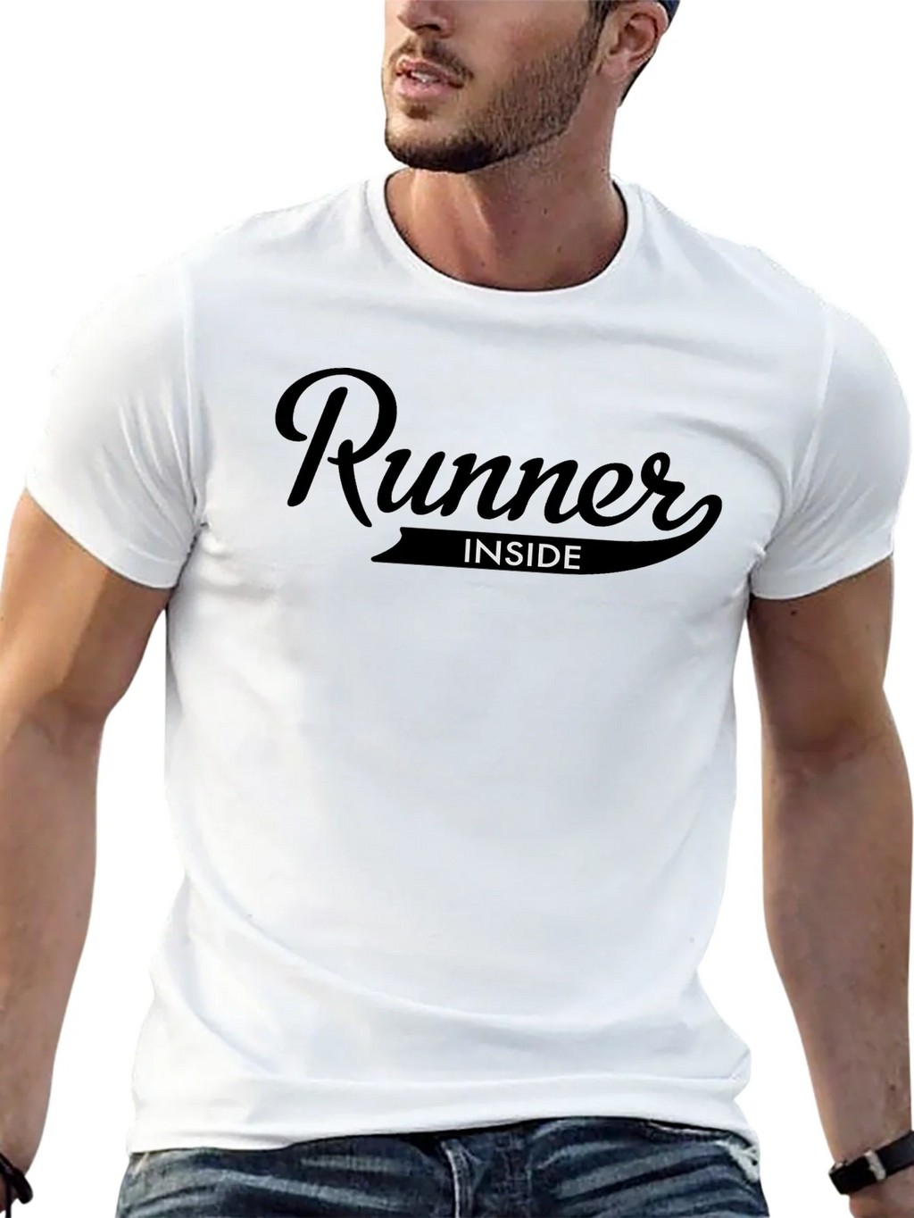 Runner Inside Graphic T-Shirt - Sporty Casual Wear product image 2