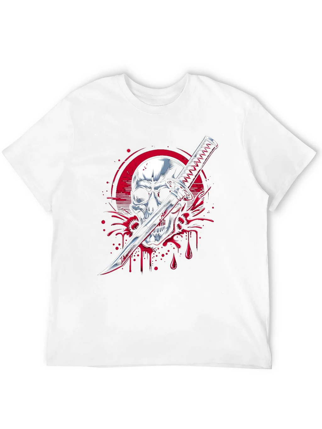 Skull & Katana Graphic Tee - Edgy Streetwear product image 6