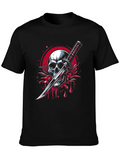 Skull & Katana Graphic Tee - Edgy Streetwear product image 1