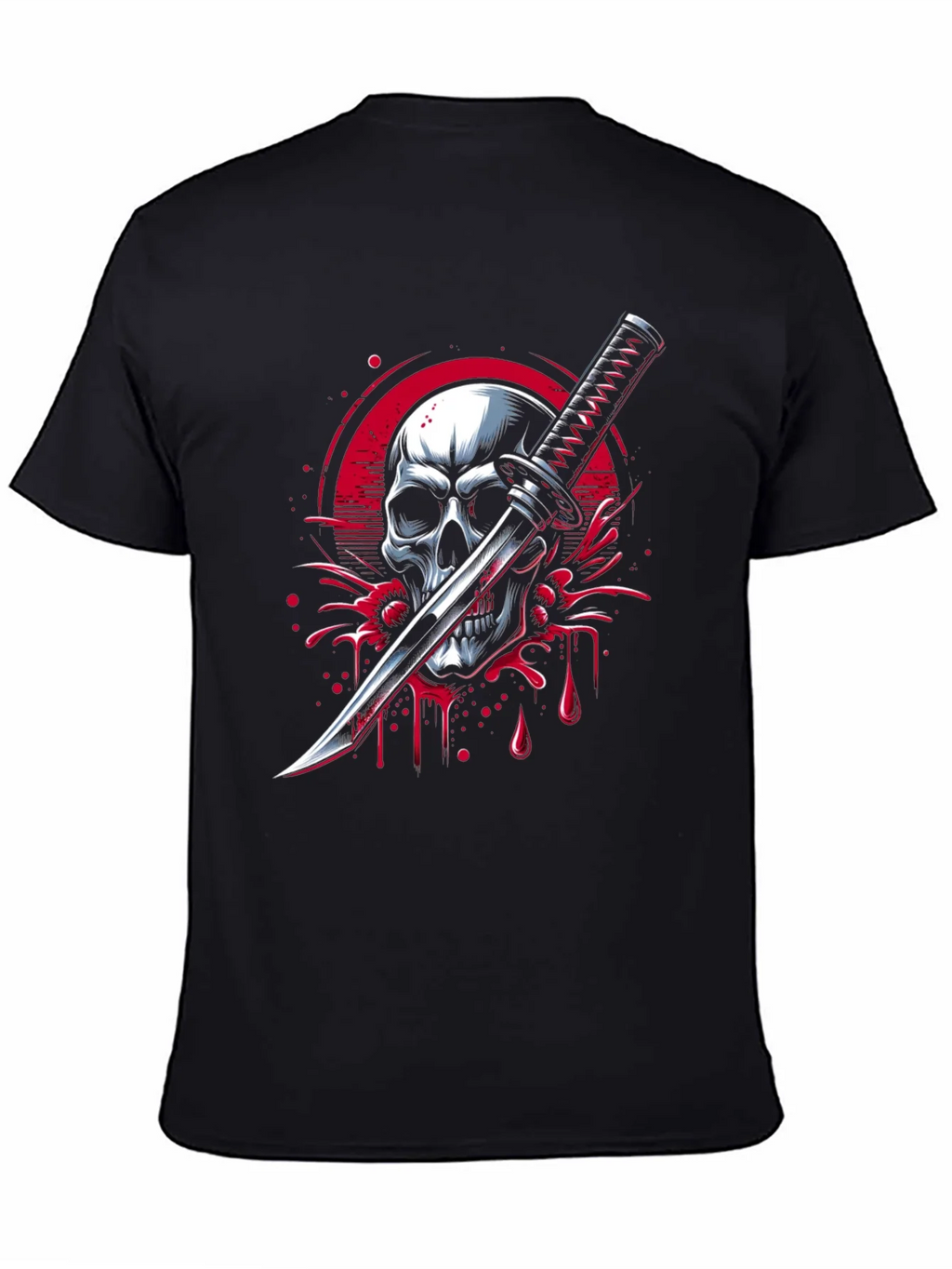 Skull & Katana Graphic Tee - Edgy Streetwear product image 2