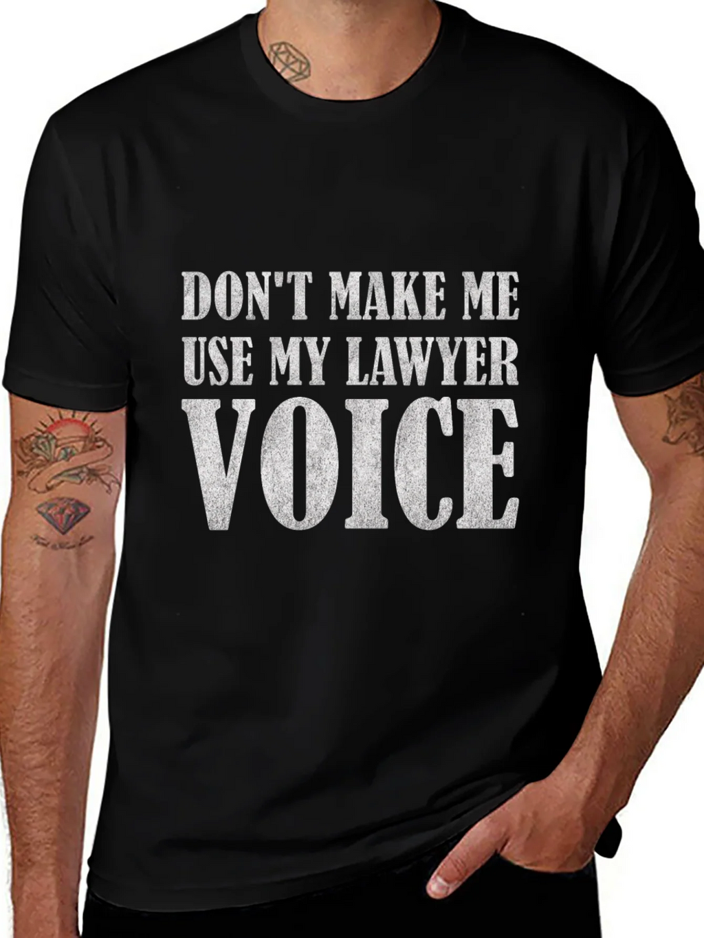 Lawyer Voice T-Shirt - Funny Attorney Gift Tee product image 1