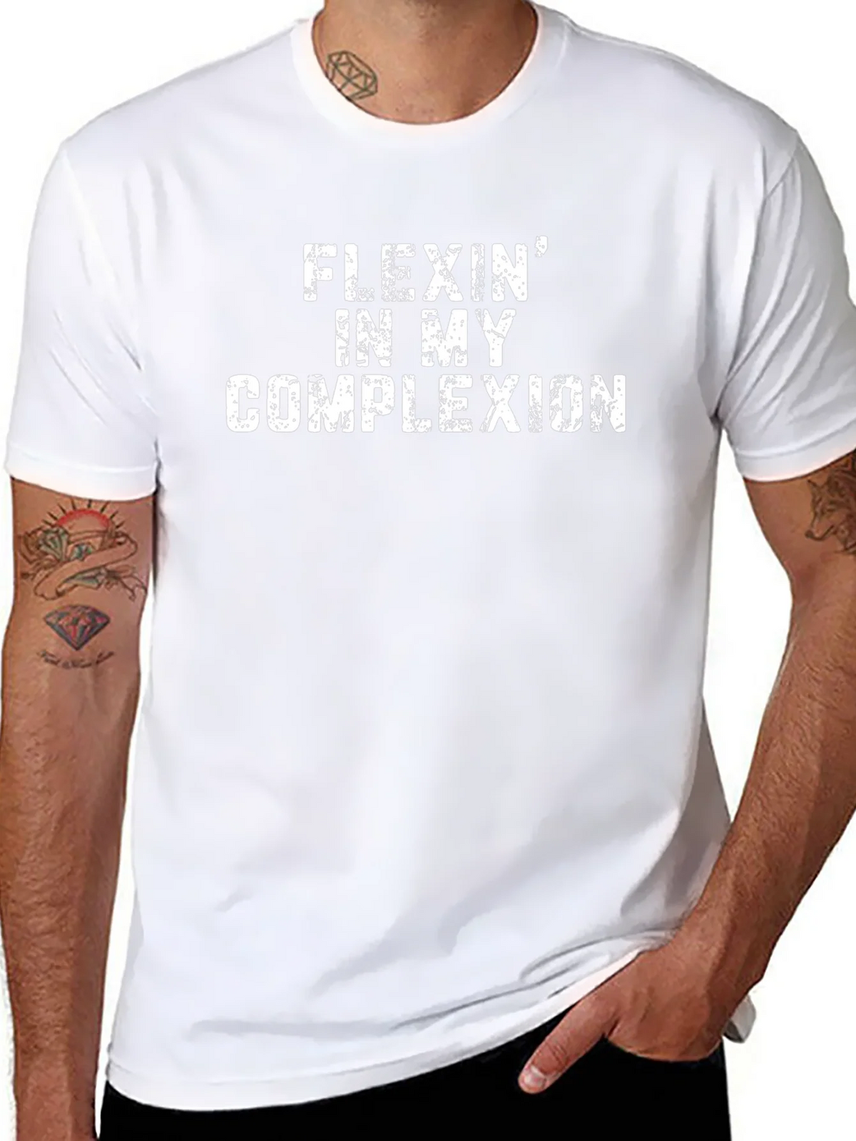 Flexin In My Complexion Graphic T-Shirt product image 1