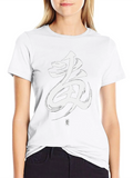 Mens Black Tee with Japanese Calligraphy Design product image 1