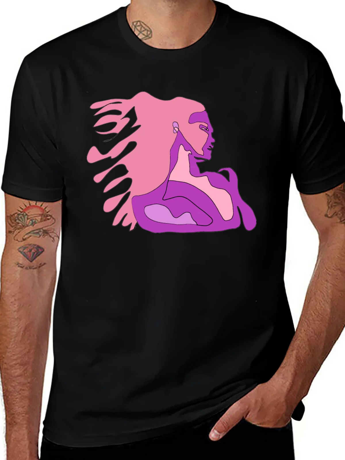 Abstract Woman Graphic Tee - Stylish and Unique product image 1
