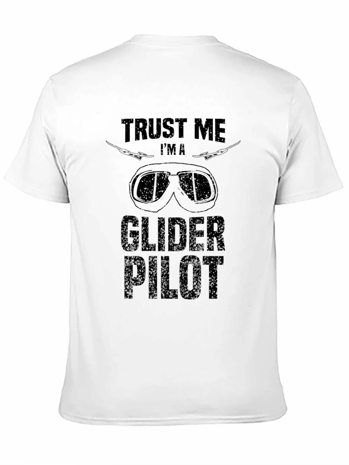 Trust Me Im A Glider Pilot Black Graphic T-Shirt product image 7