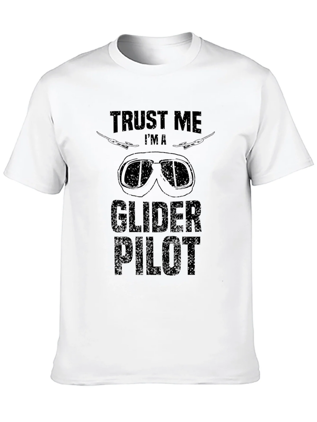 Trust Me Im A Glider Pilot Black Graphic T-Shirt product image 6
