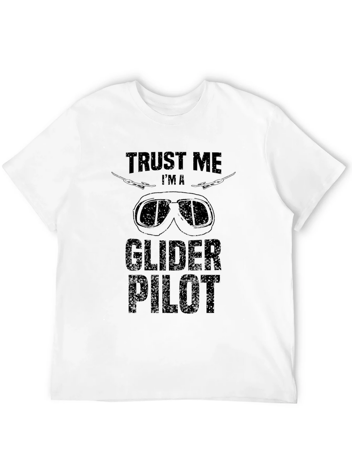 Trust Me Im A Glider Pilot Black Graphic T-Shirt product image 8