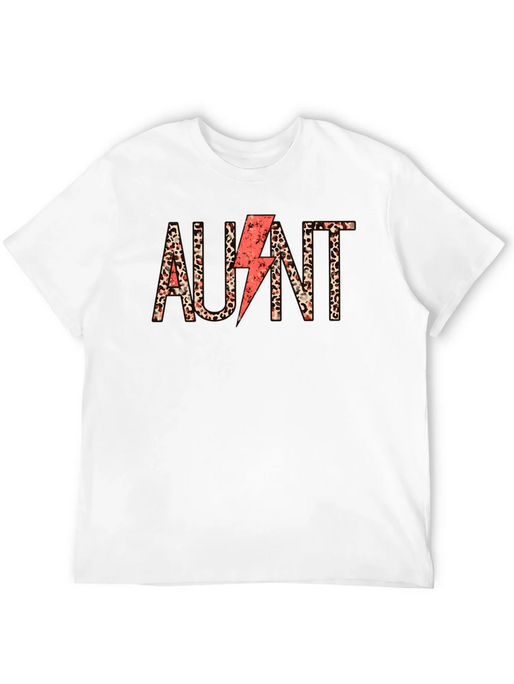 Aunt Leopard Print Lightning Bolt T-Shirt product image 5