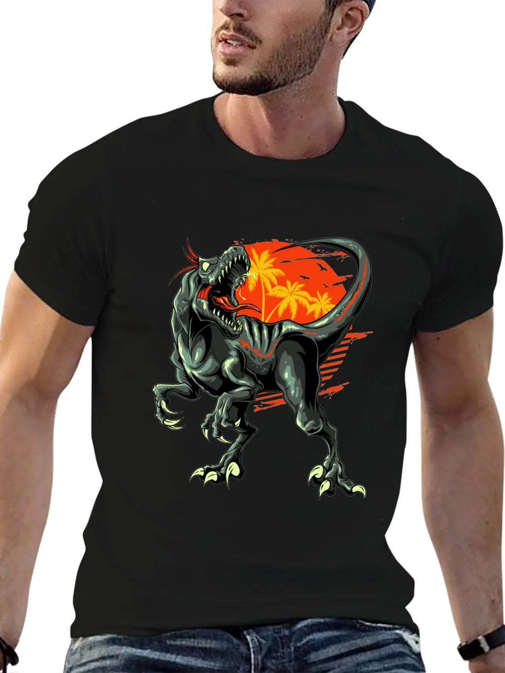 Dino Sunset Graphic Tee product image 4