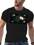 Daisy Field Graphic Tee - Soft Black Cotton product image 1