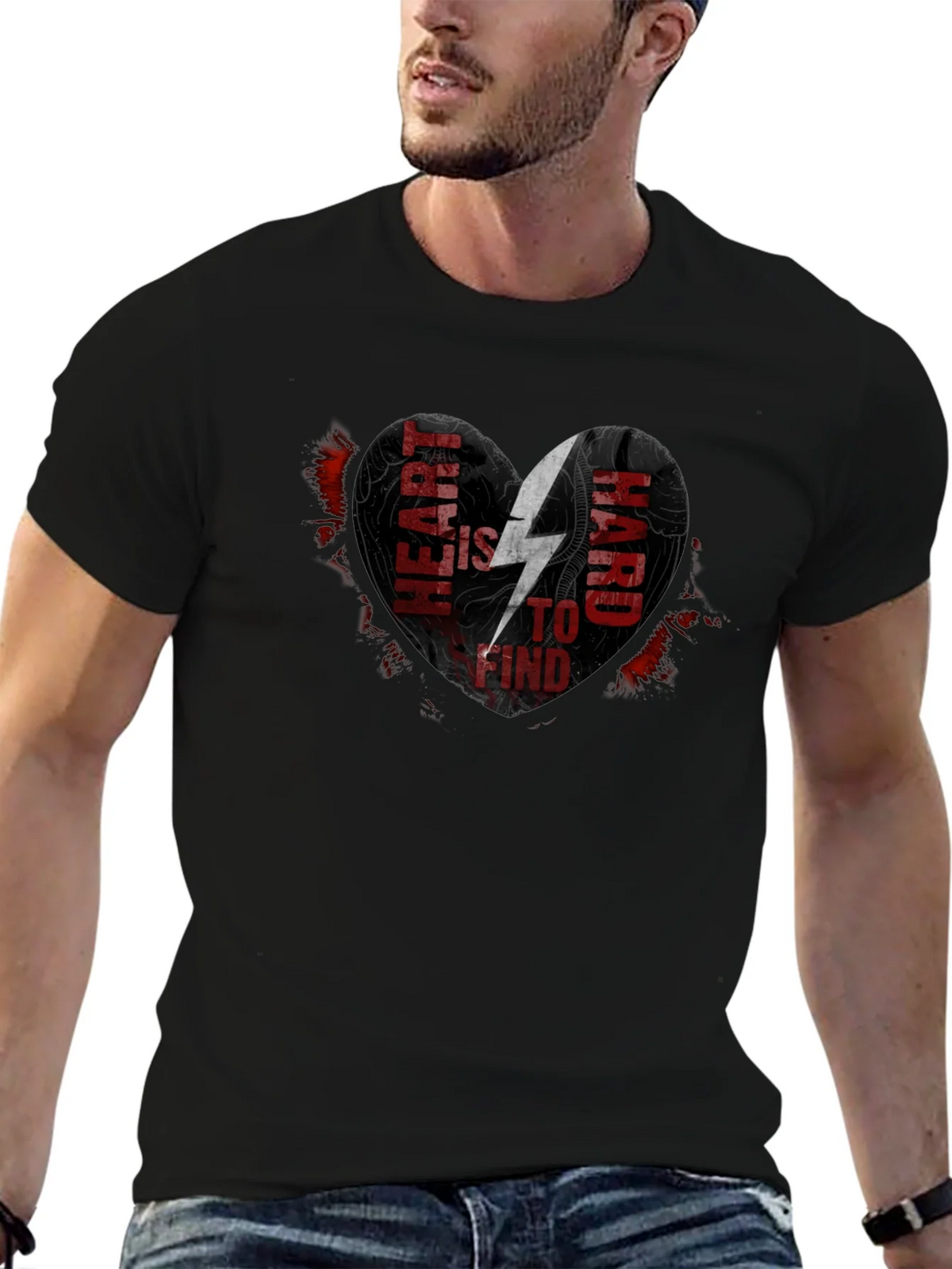 Heart is Hard to Find Graphic T-Shirt product image 3