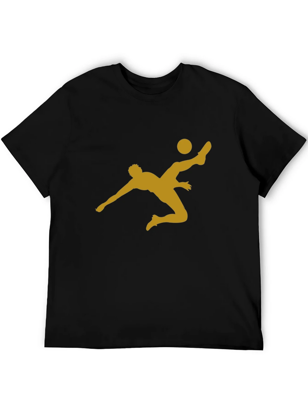 Soccer Kick Graphic T-Shirt - Casual Black Tee product image 4