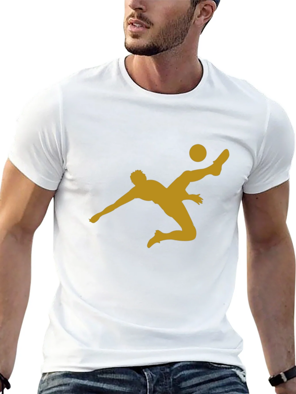 Soccer Kick Graphic T-Shirt - Casual Black Tee product image 8