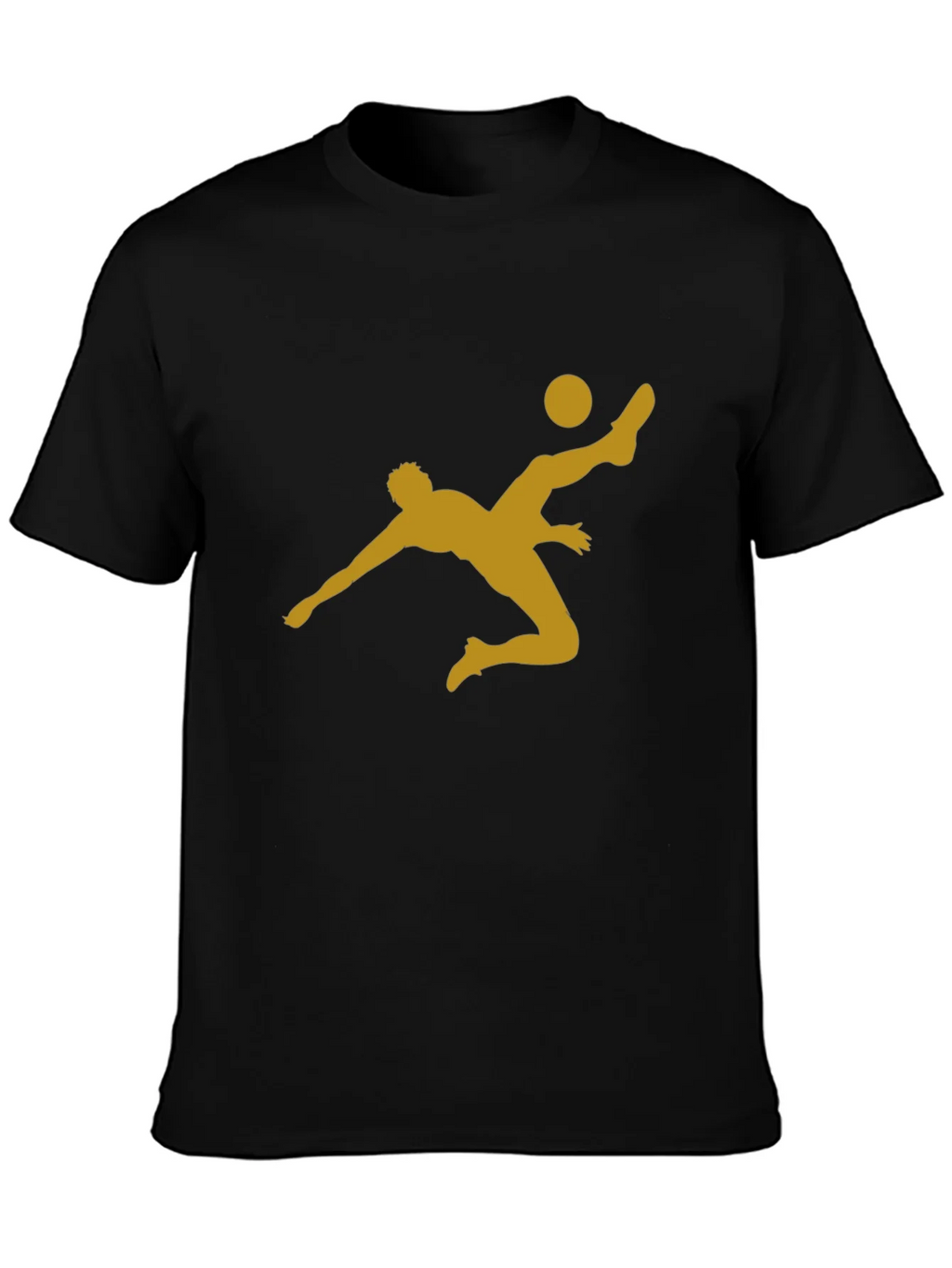 Soccer Kick Graphic T-Shirt - Casual Black Tee product image 3
