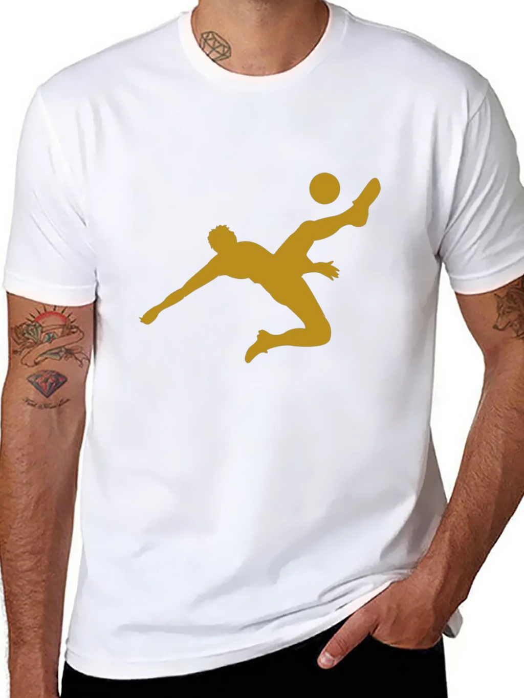 Soccer Kick Graphic T-Shirt - Casual Black Tee product image 6