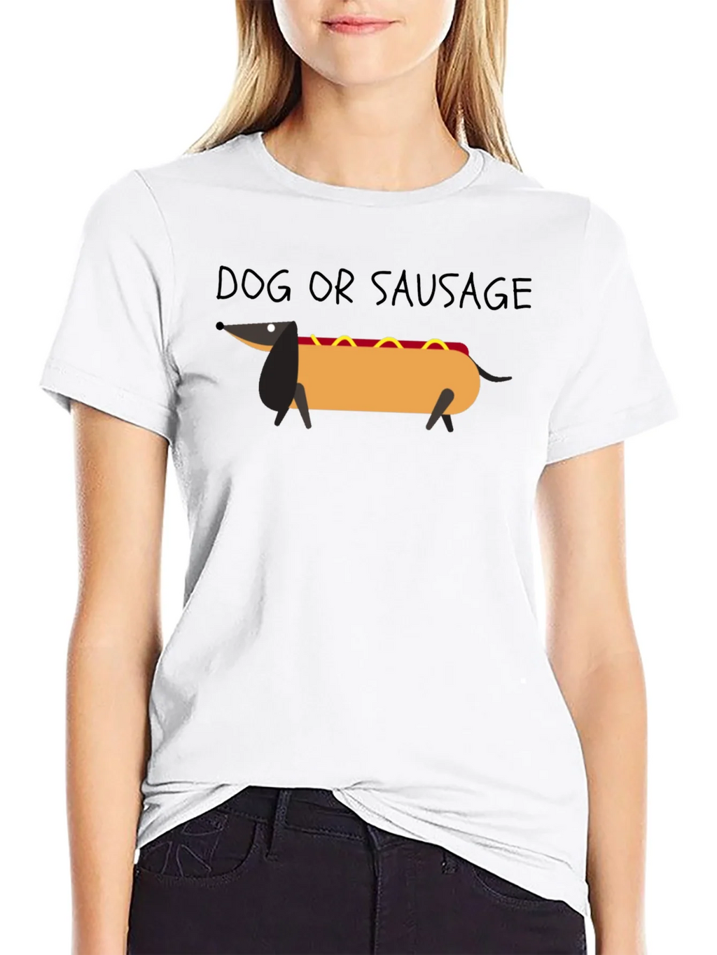 Dog or Sausage Funny Graphic T-Shirt product image 5
