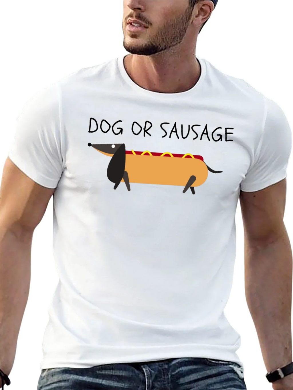 Dog or Sausage Funny Graphic T-Shirt product image 8