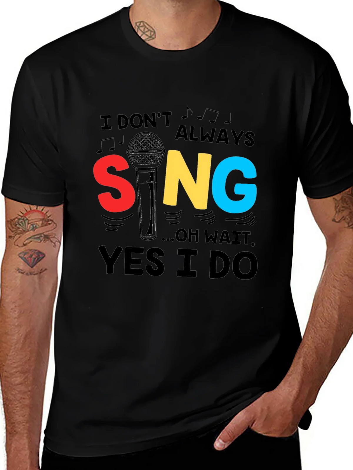 Singers Statement Black T-Shirt product image 1