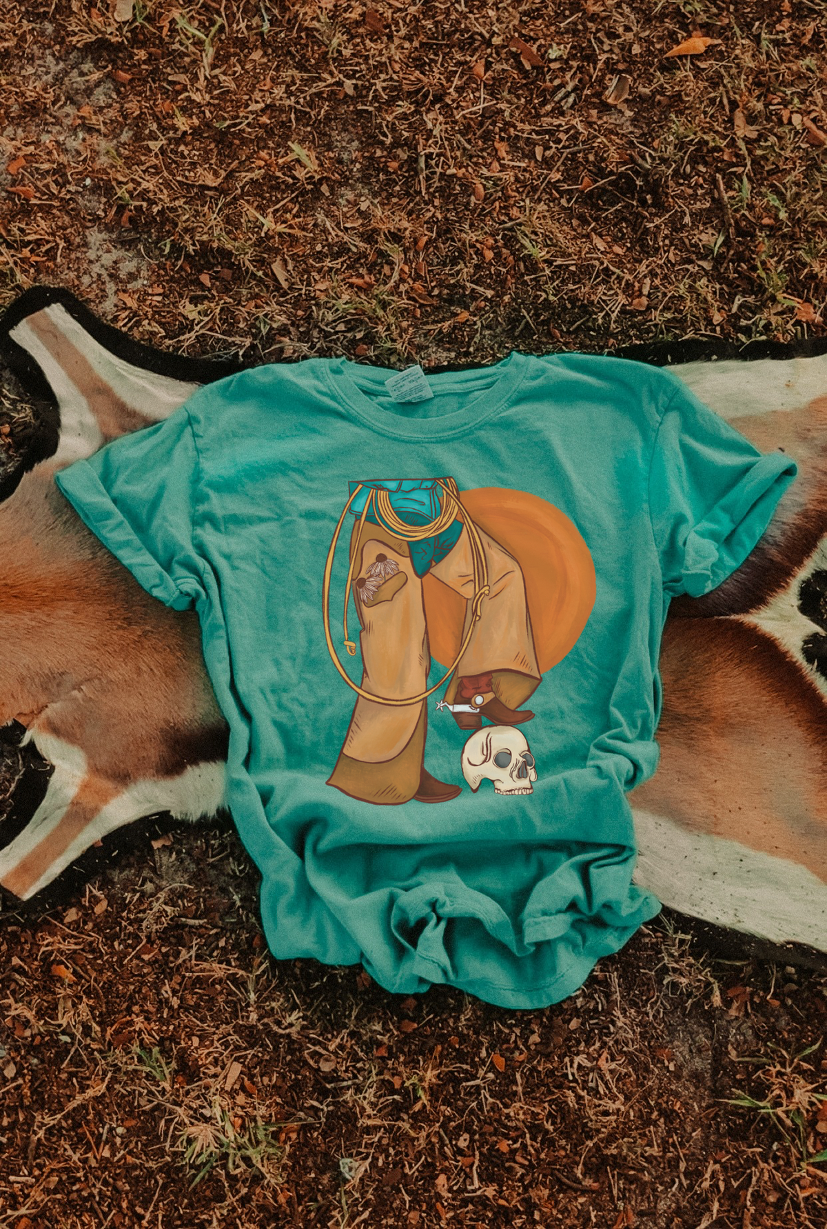 Dusty leather tee product image 1