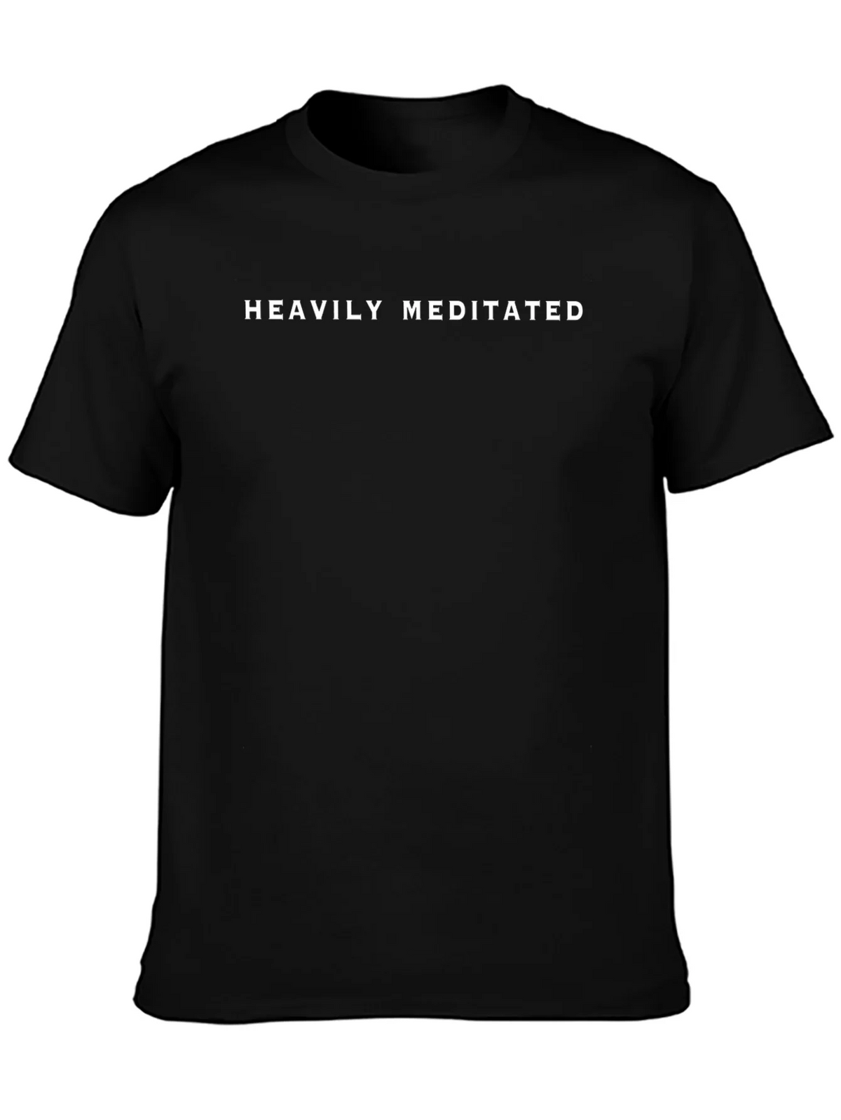 Heavily Meditated Black Graphic T-Shirt product image 1
