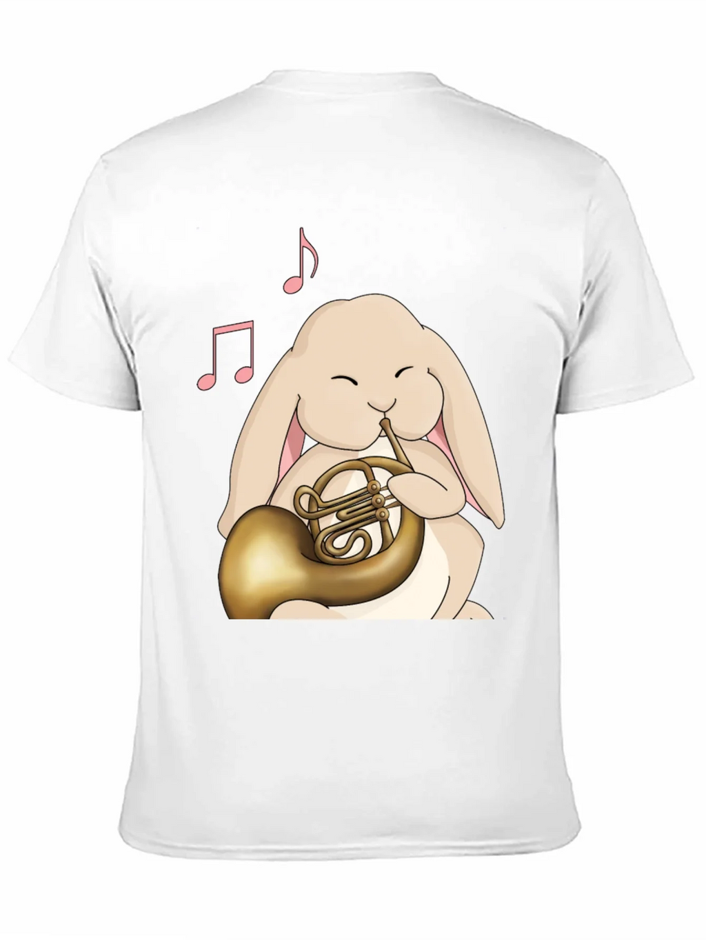 Bunny French Horn T-Shirt - Musical Rabbit Tee product image 4