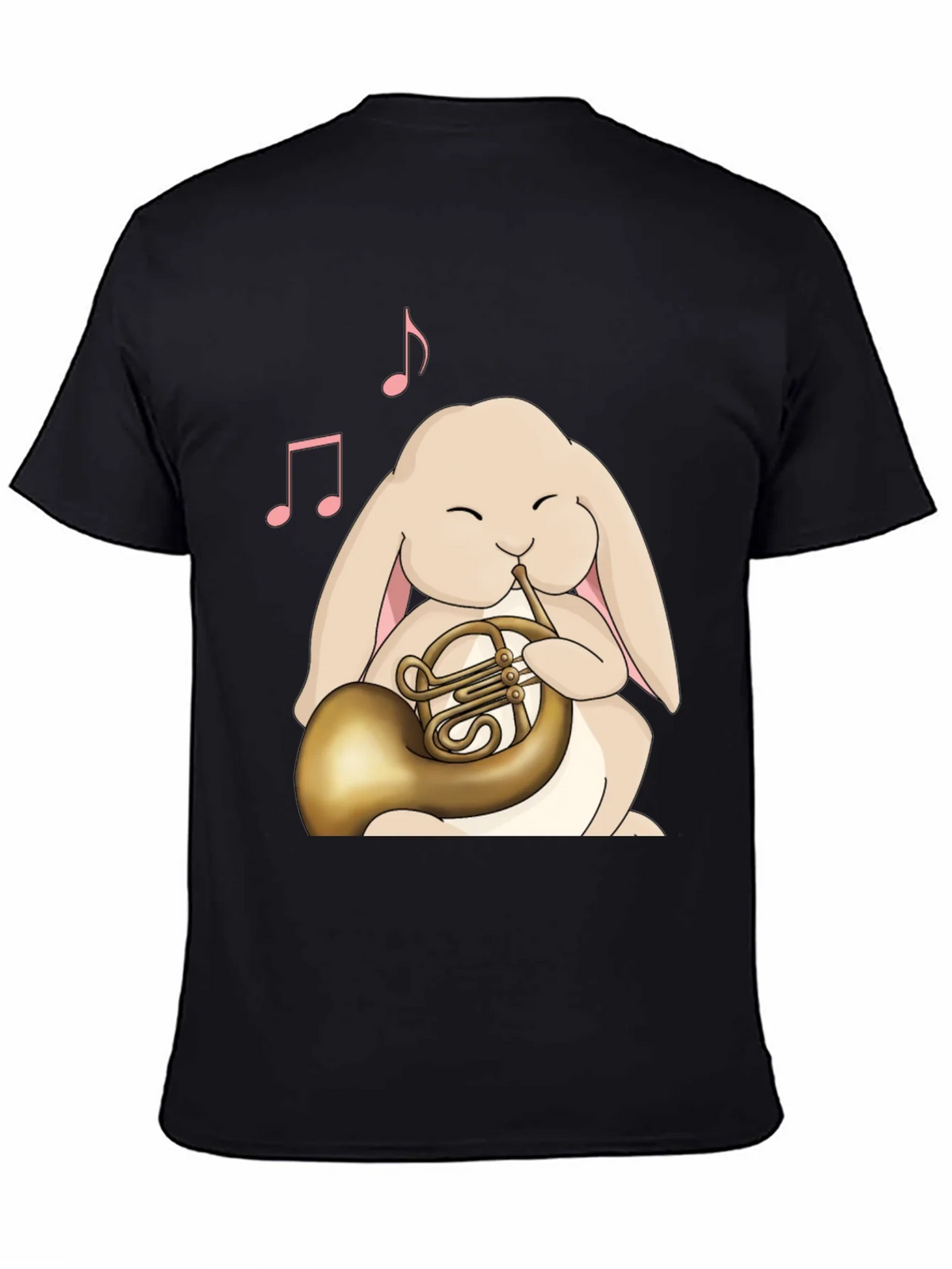 Bunny French Horn T-Shirt - Musical Rabbit Tee product image 3