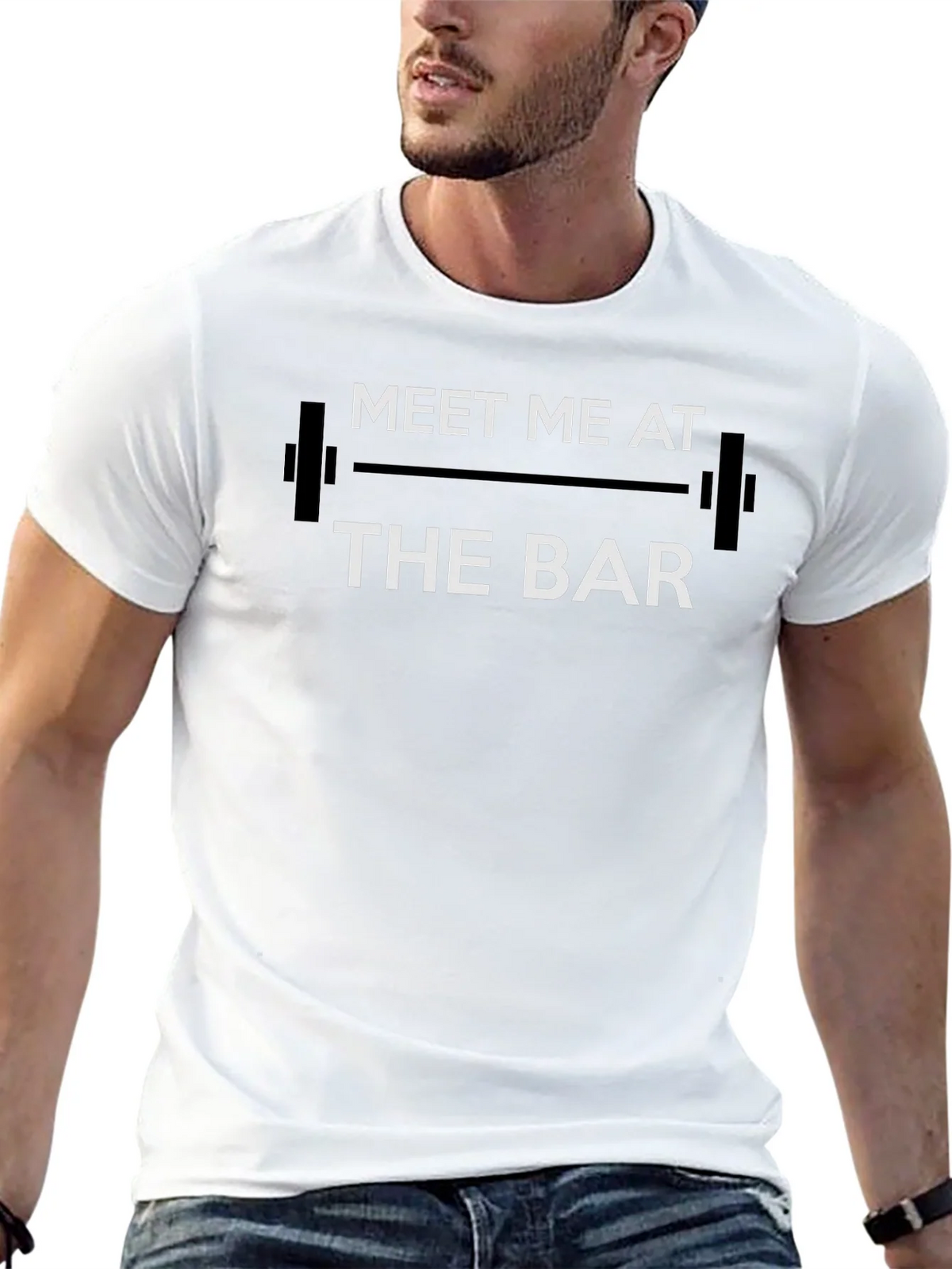 Meet Me At The Bar T-Shirt - Gym Workout Tee product image 8