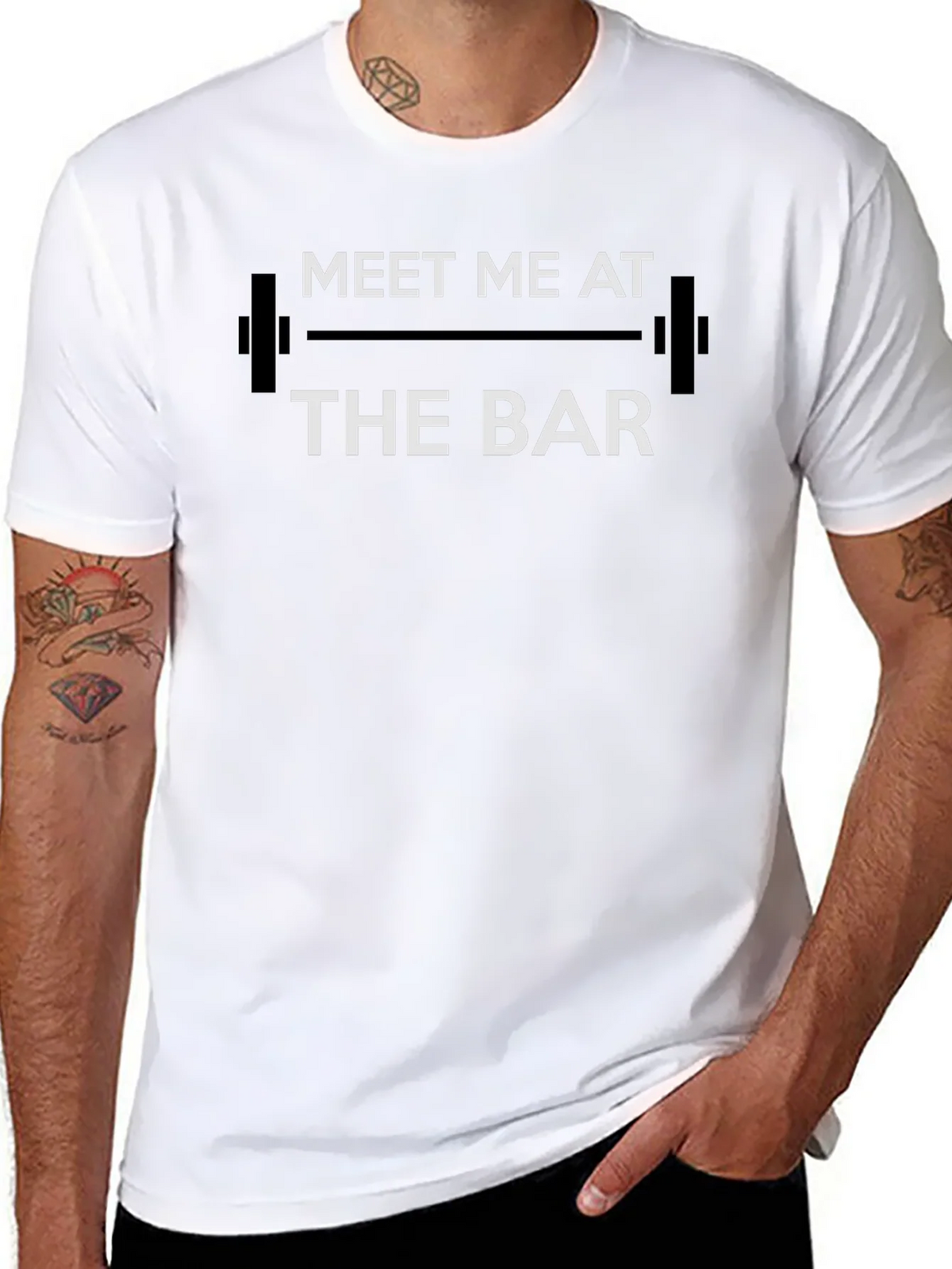 Meet Me At The Bar T-Shirt - Gym Workout Tee product image 6