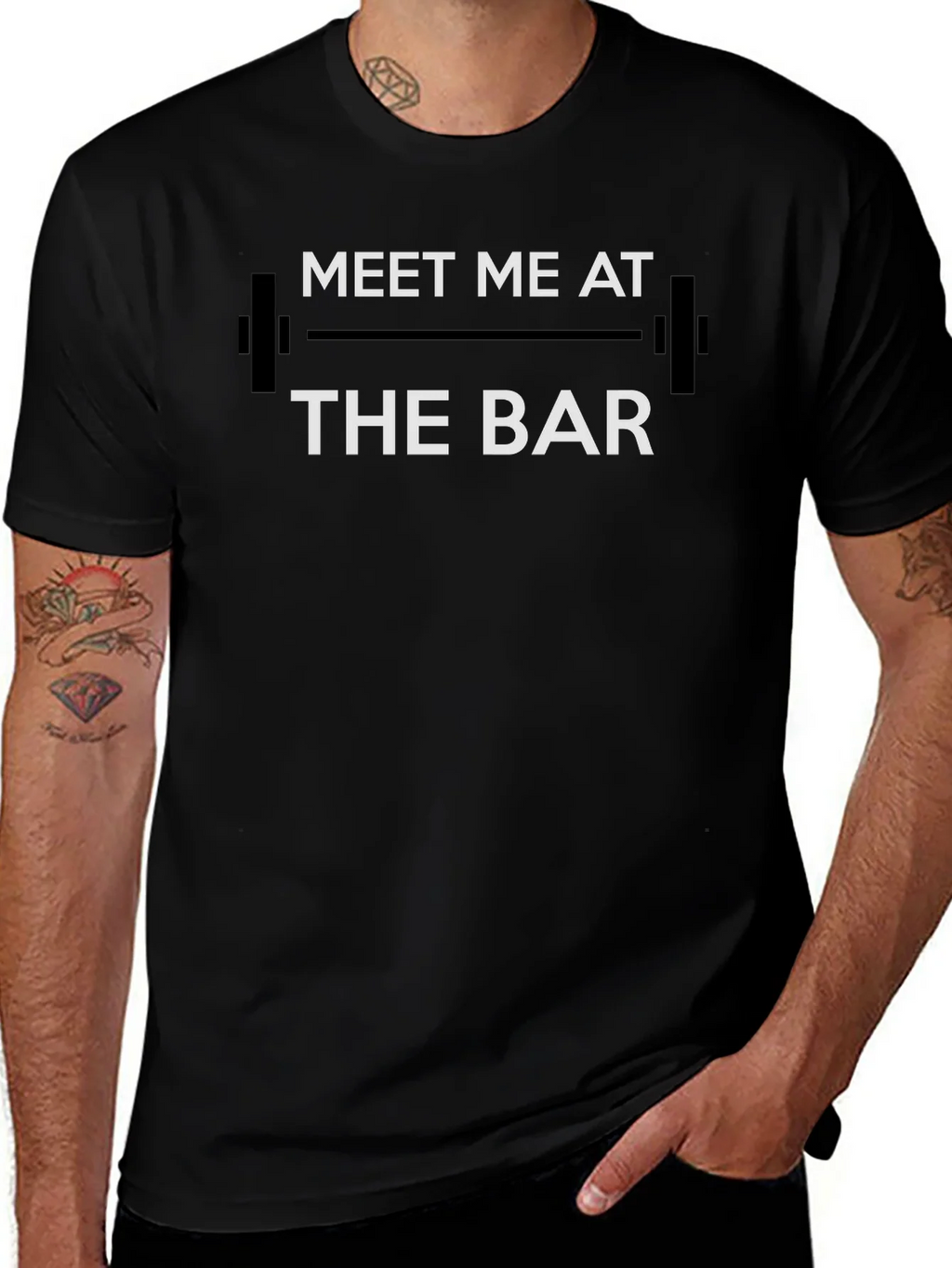 Meet Me At The Bar T-Shirt - Gym Workout Tee product image 1