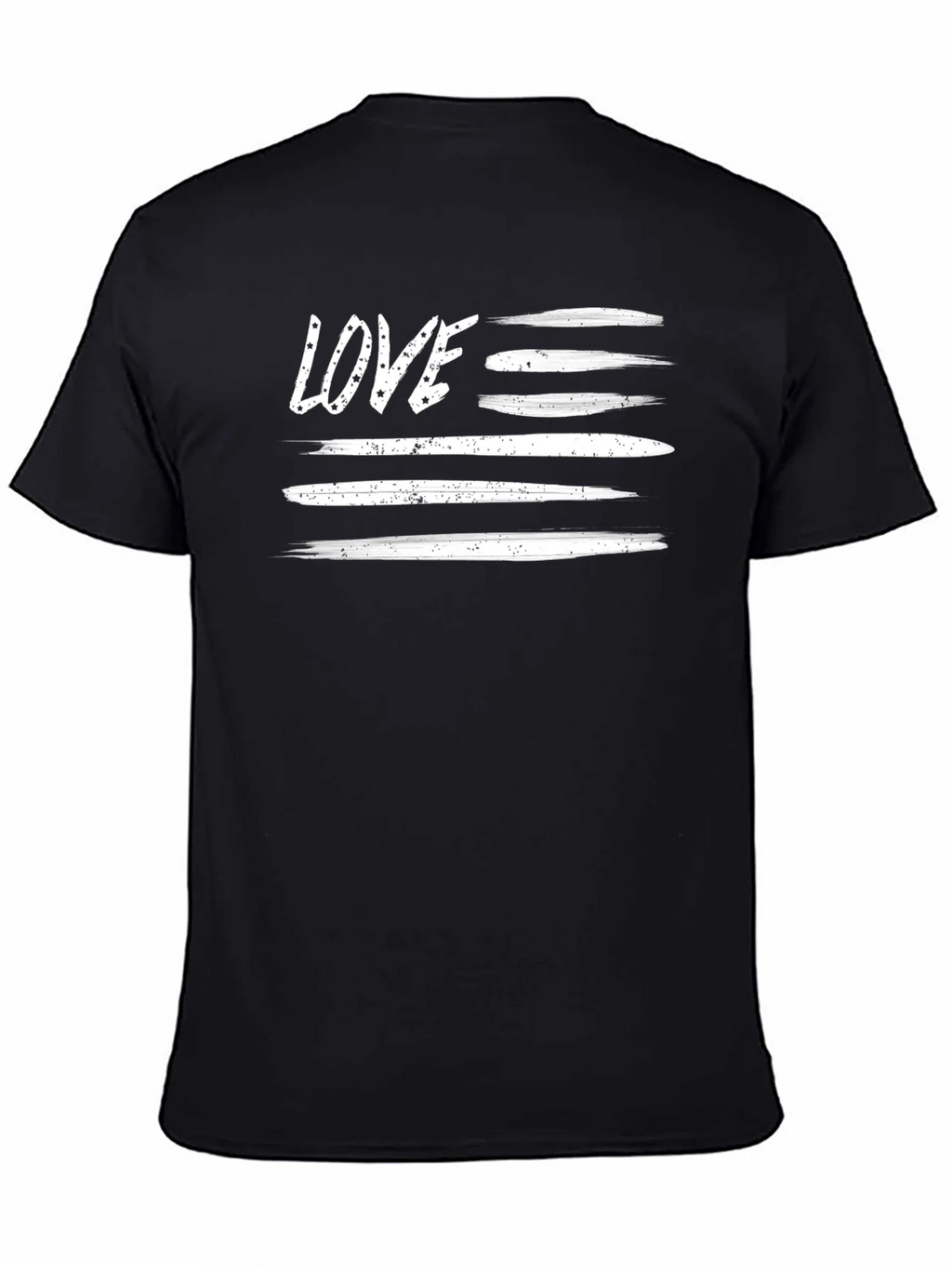 LOVE Stripes Graphic Tee - Patriotic Style! product image 3