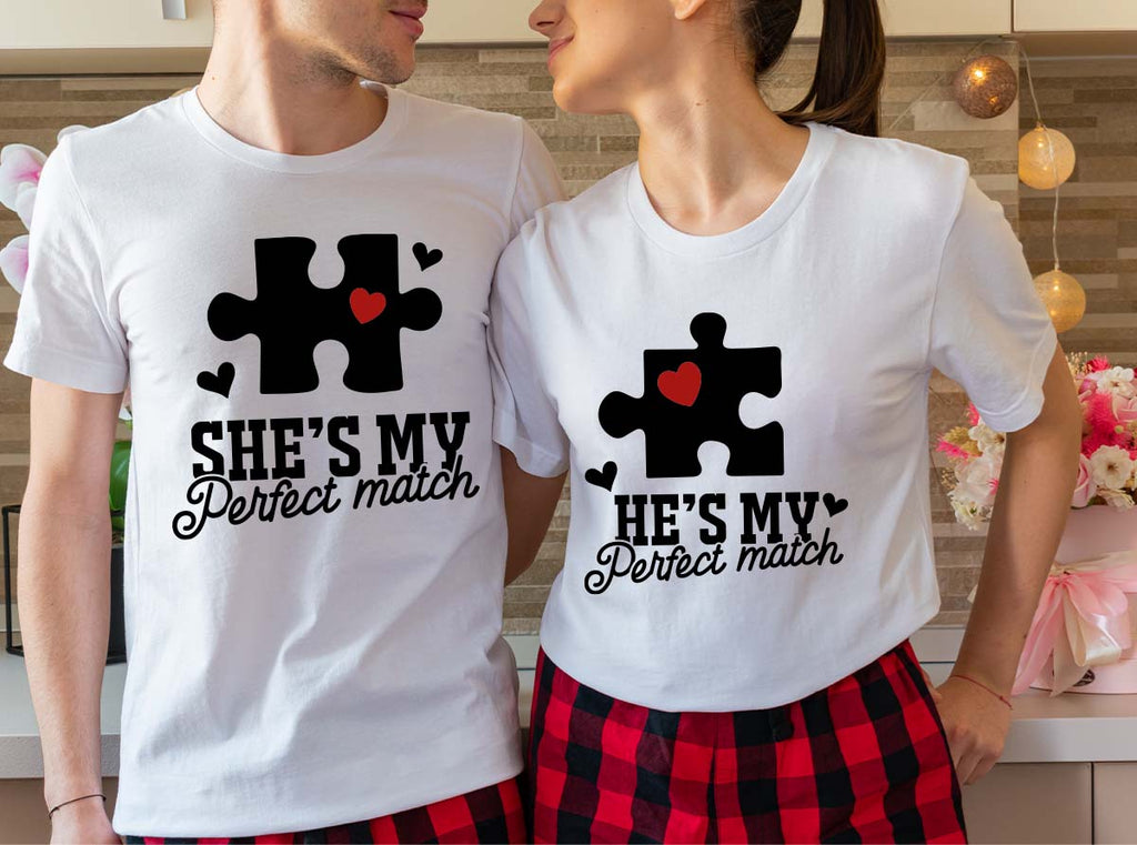 Match Shirt, Perfect T-Shirt, Couple Valentine's Day 2023 product image 5