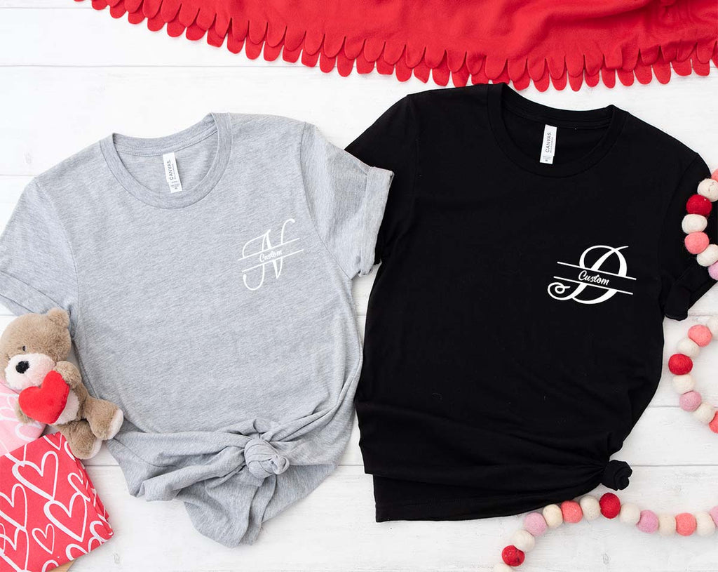 Custom Alphabet Shirt, Lettering T-Shirt, First Letter Of product image 5
