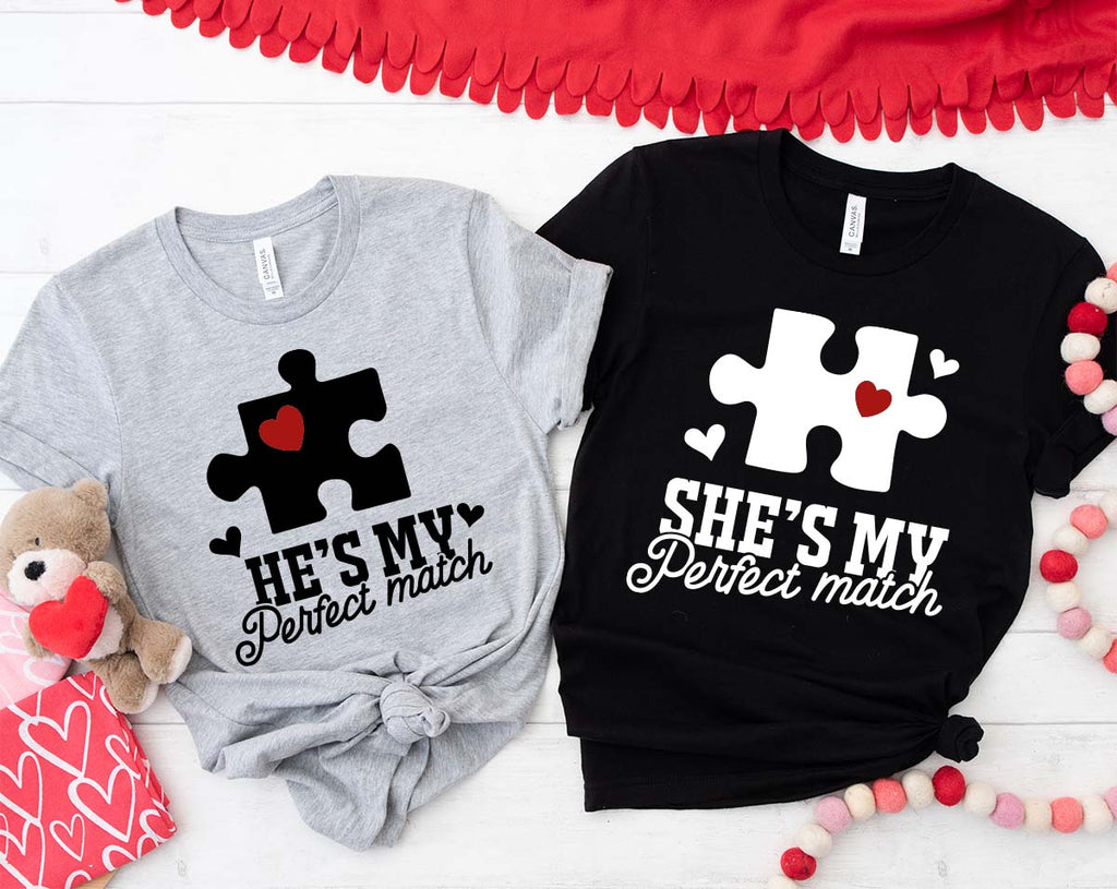 Match Shirt, Perfect T-Shirt, Couple Valentine's Day 2023 product image 6