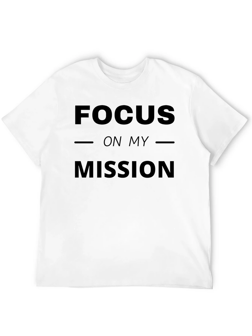Focus On My Mission Graphic Print Black T-Shirt product image 3