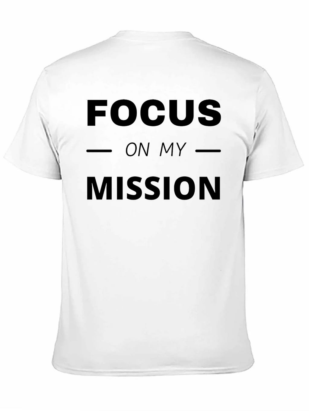 Focus On My Mission Graphic Print Black T-Shirt product image 2
