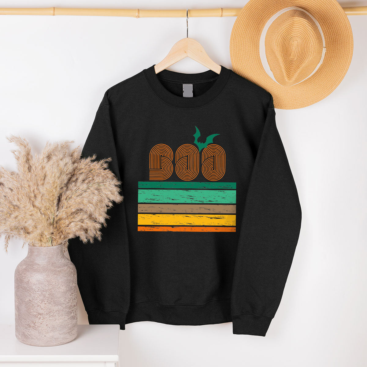 Boo Hoodie, Halloween Sweatshirt, Long Sleeve Designs product image 1